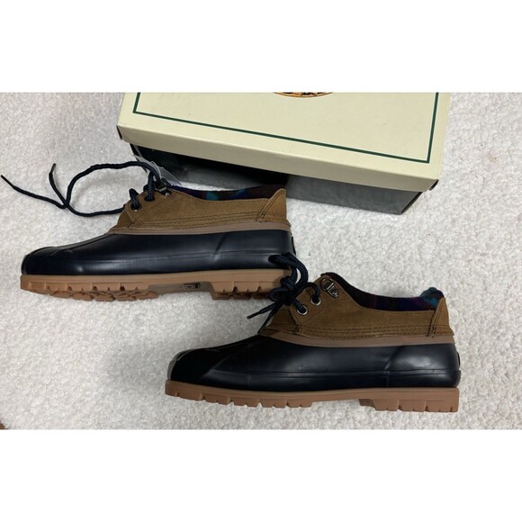 NIB Bay Area Traders Thermolite Waterproof Duck Shoes Navy 10M Low Rubber Boot - Picture 2 of 7